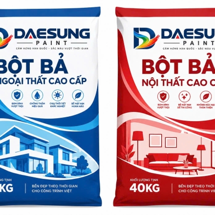 Bột bả nội thất ngoại thất cao cấp DAESUNG